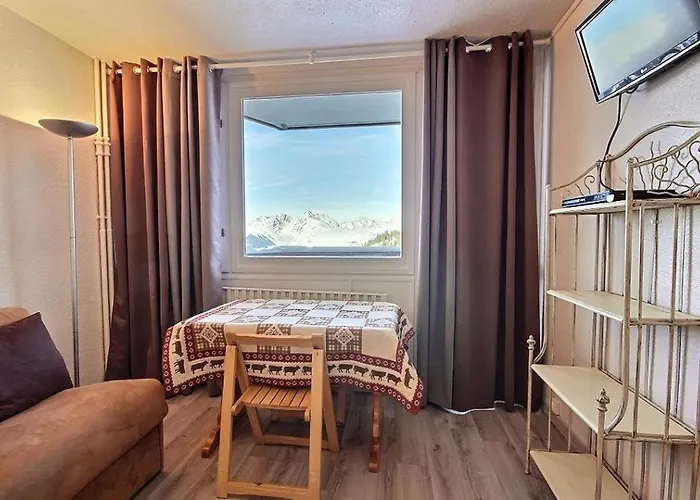 Cosy 2 Personnes Au Pied Des Pistes, Vue Montagne - Fr-1-455-49 Appartement La Plagne